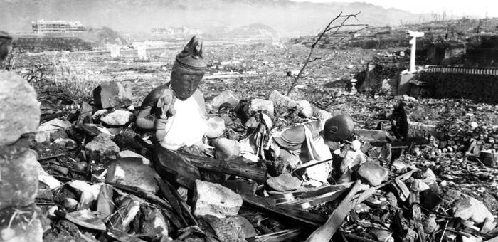 Nagasaki nach dem Atombomben-Abwurf 1945