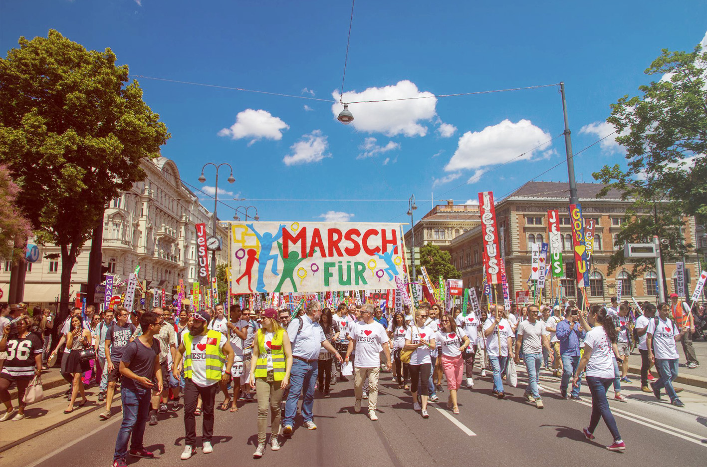 Wiener 'Marsch für Jesus' im Jahr 2016
