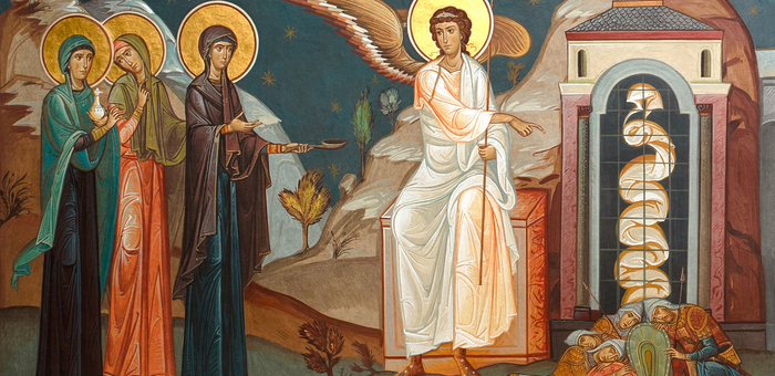 Das Osterfest ist das höchste Fest der katholischen Kirche. Die Frauen kommen am dritten Tag nach der Kreuzigung Christi zum Grab und finden es leer vor. Christus ist von den Toten auferstanden und hat den Tod besiegt. (Mk 16,1-9; Mt 28,1-10; Lk 24,1