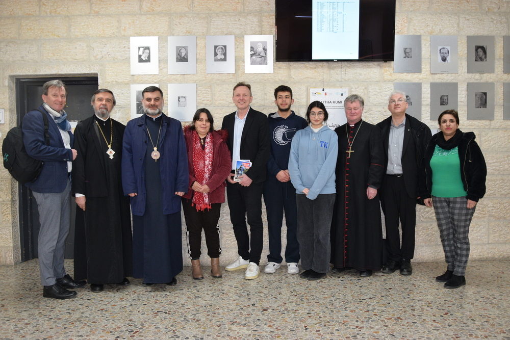 Begegnung der ÖRKÖ-Delegation mit Schülern und Lehrern der Talita Khumi-Schule bei Betlehem.